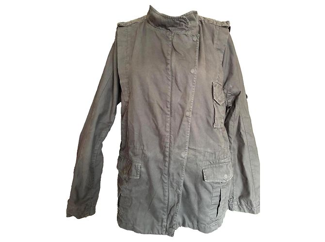 Giacca Ikks in cotone marrone