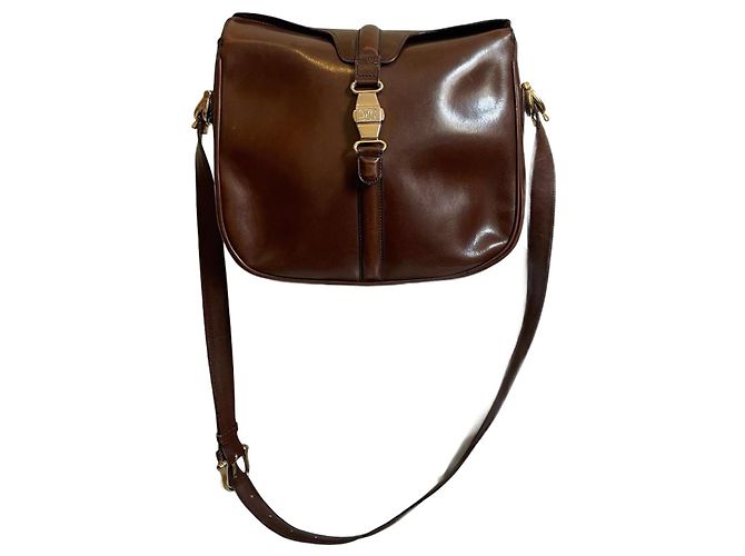 Borsa a mano Céline Triomphe in pelle marrone