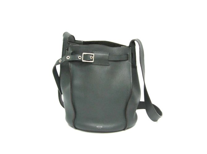 Céline Celine Big Bag Damen Leder Schultertasche Khaki