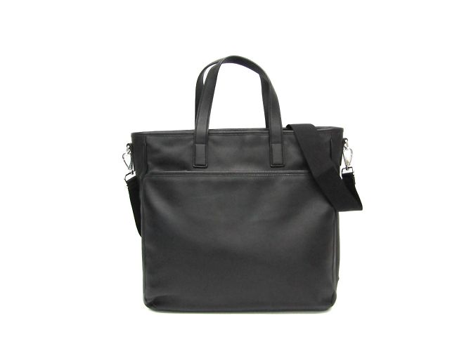 Borsa in pelle da uomo Prada nera Nero