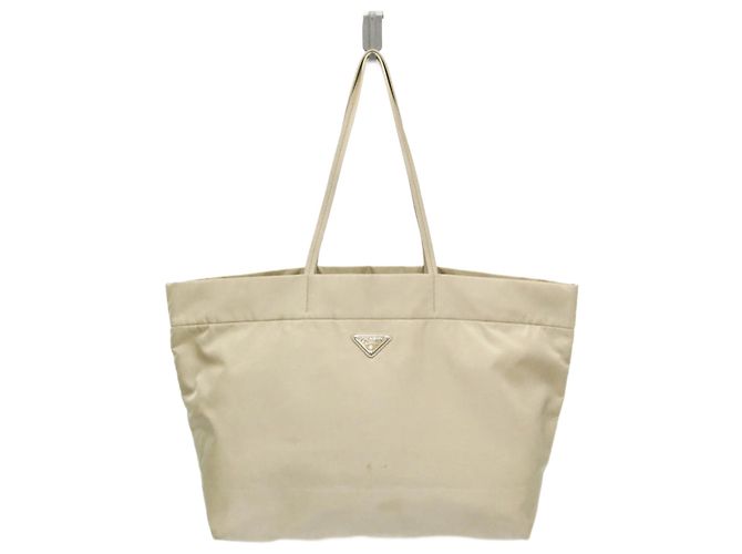 Prada RE-NYLON Women's Tote Bag Beige