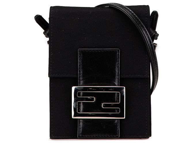 Fendi Mini Nylon FF Lock Croisé Noir