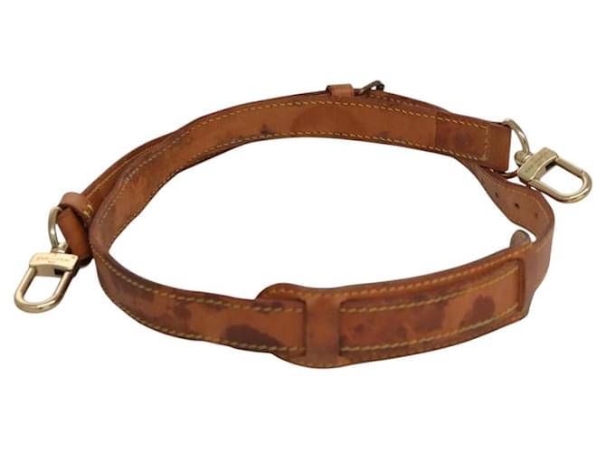 Louis Vuitton Shoulder strap Brown Leather  ref.2083809