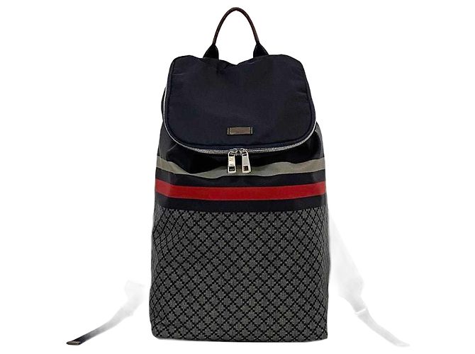 Gucci Diamante Backpack Brown Navy blue