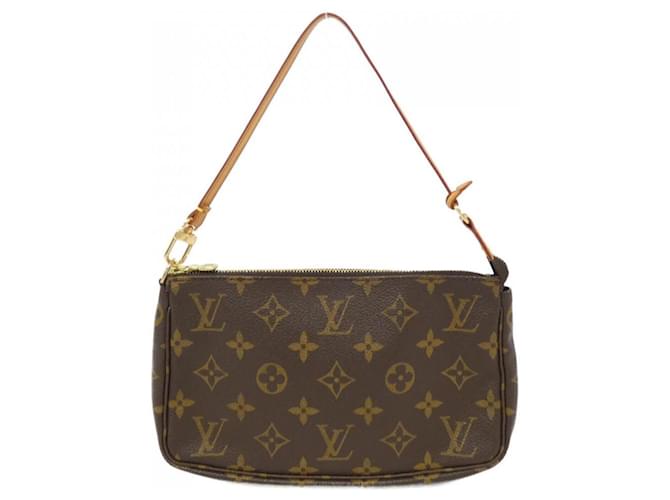 Louis Vuitton Pochette Accessoire Brown Cloth  ref.2084009