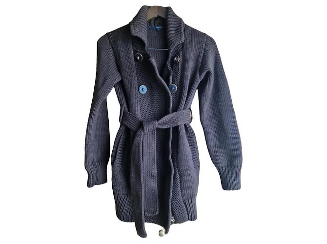 Casaco Gucci Cardi de Lã Marrom com Cinto