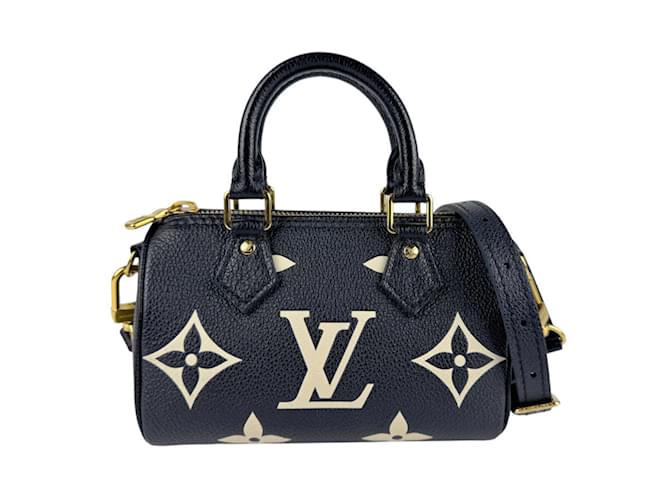 Louis Vuitton Monogram Empreinte Shoulder Bag Black Cloth  ref.2084253
