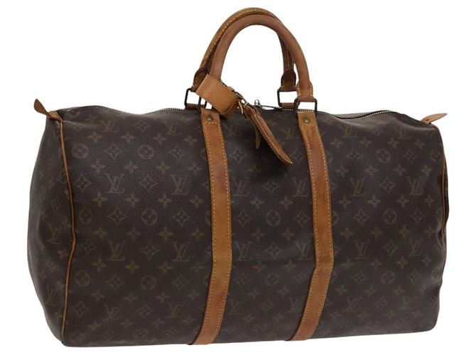 LOUIS VUITTON Monogram Keepall 50 Bolsa Boston M41426 LV Auth 115758 Monograma