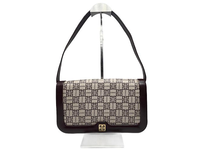 Vintage Givenchy 4G leather monogram Bag Black