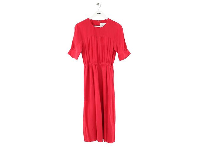 Lk Bennett Vestido Reina de seda roja