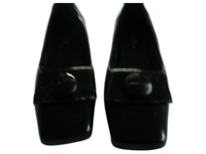 Autre Marque Flats Black Leather  ref.2085104