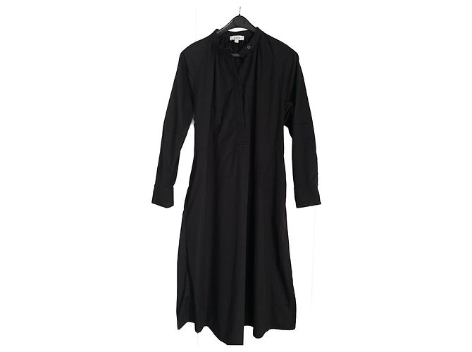 Vestido midi Cos de algodón negro