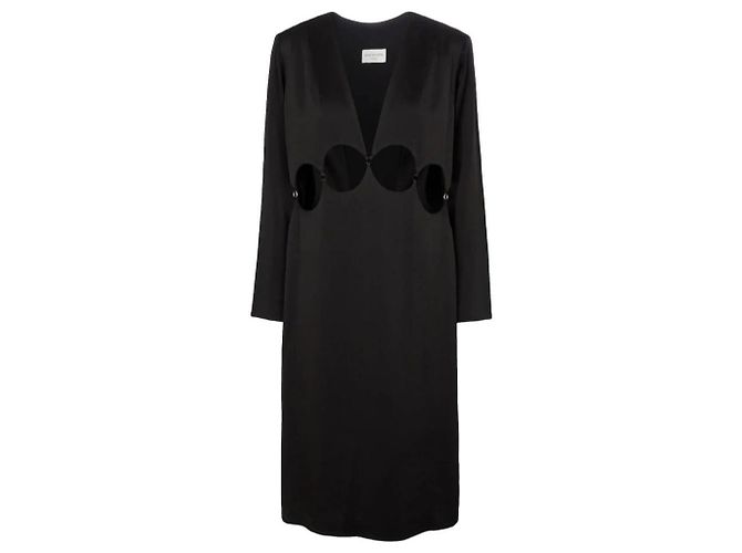 Dries Van Noten Schwarzes Kleid aus Viskose