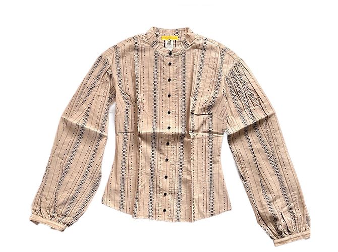 Blusa Catherine Malandrino de algodón beige