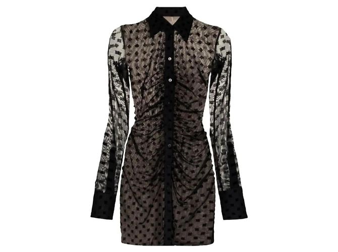 Autre Marque MISBHV Schwarzes Viscose Kleid Größe S