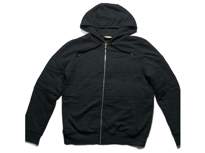 Constance Hermès Zio-Hoodie mit weichem Innenfutter Schwarz 
