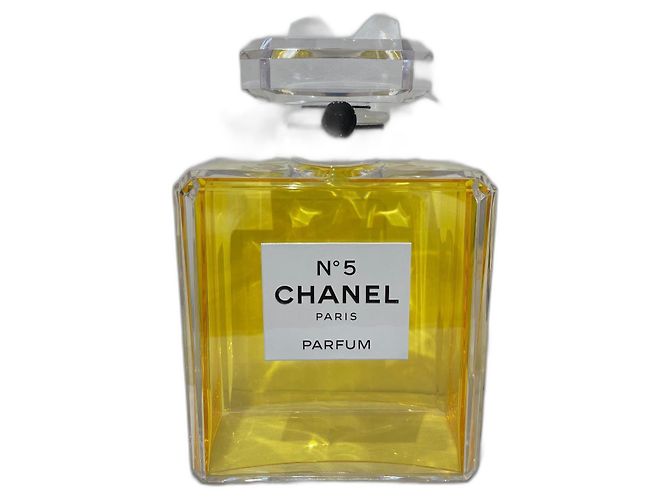 Giant Chanel N*5 Perfume Dummy Bottle White Yellow