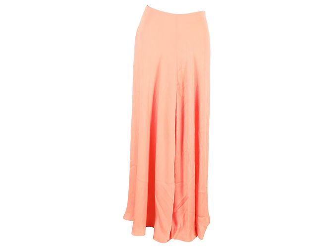 Autre Marque Galvan Hochtaillierte Maxirock aus Korallen-Polyester Orange