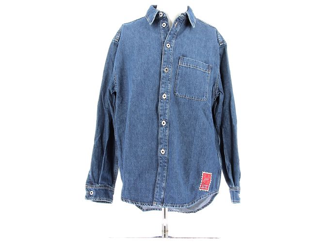 Off White Camisas OFF-WHITE T.International S Algodón Azul
