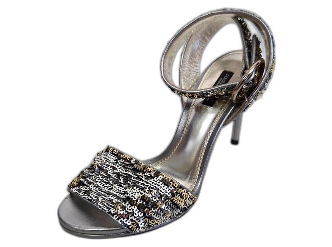 Dolce & Gabbana sequin shoes Silvery