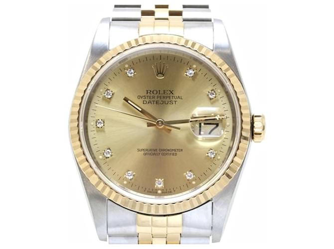Rolex Datejust 10P Diamond 16233G Men's Watch  ref.2086661