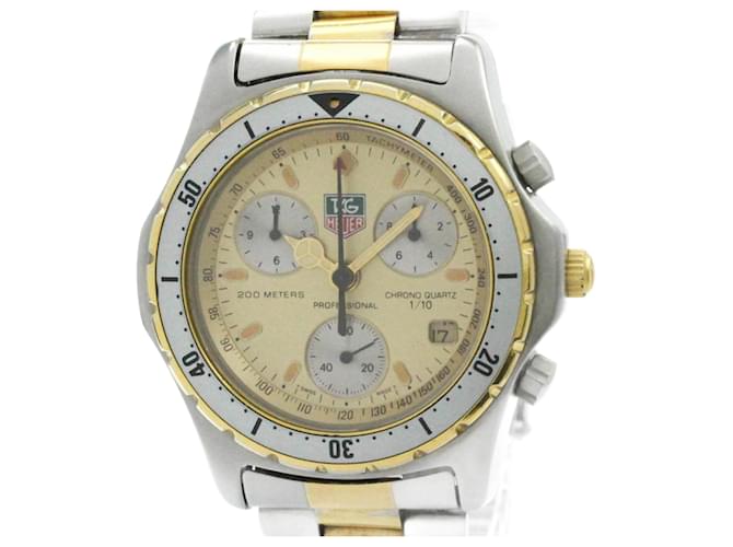 TAG HEUER Professional 200M Gold Plated Stainless Steel Quartz Wristwatch  ref.2086859