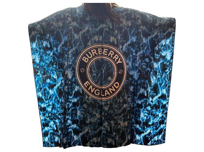 Burberry Silk Poncho Multi Color Multiple colors