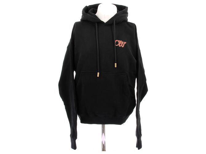 Off White OFF-WHITE Strickwaren & Sweatshirts T.International M Baumwolle Schwarz