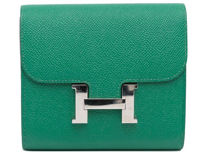 Hermès Green Epsom Constance Short Wallet