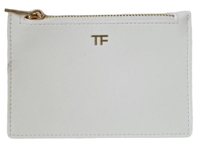 Pochette Tom Ford Bianca in Sintetico Bianco