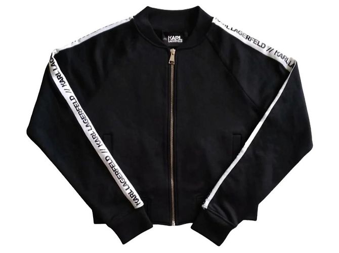 Giacca track Karl Lagerfeld nera Nero