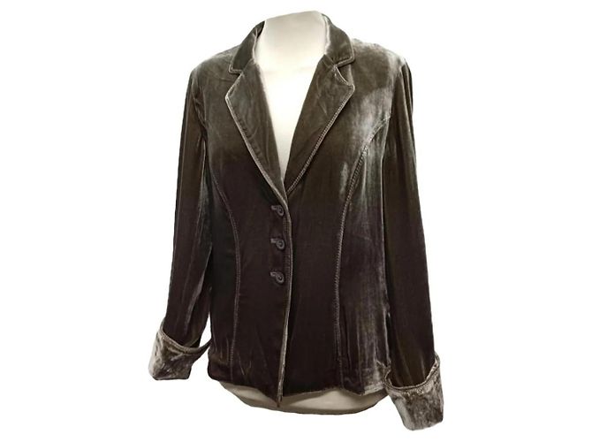 Gerard Darel Samtjacke Olivgrün