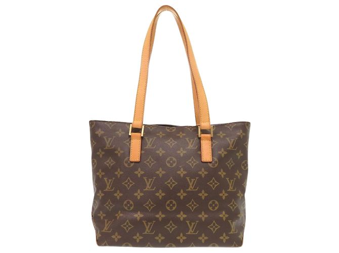 Bolsa de mão Monogram Cabas Piano Louis Vuitton Marrom Monograma