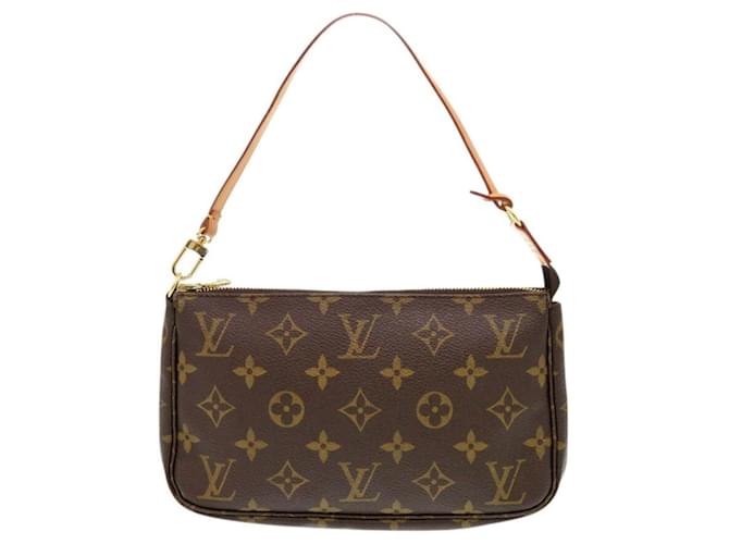 Louis Vuitton Monogram Pochette Accessoires Brown Patent leather  ref.2088568