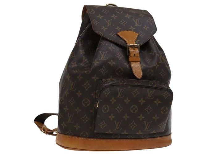 LOUIS VUITTON Monogram Montsouris GM Backpack M51135 LV Auth ar13339