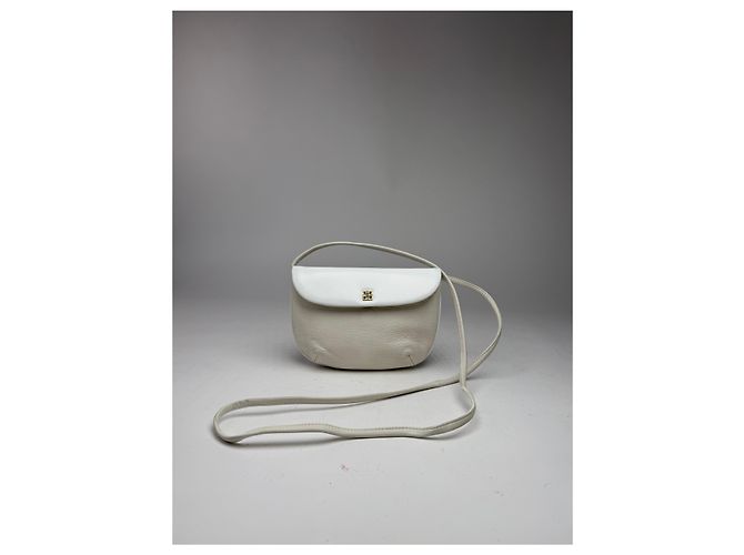 Vintage Givenchy 4G Leder Tasche Weiß
