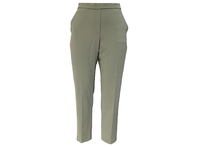 Pantaloni da abito Theory in triacetato verde