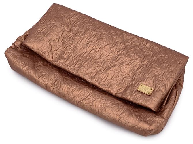 Louis Vuitton Bolsa clutch dobrável Limelight GM acolchoada em ouro rosa Dourado Lona  ref.2089701