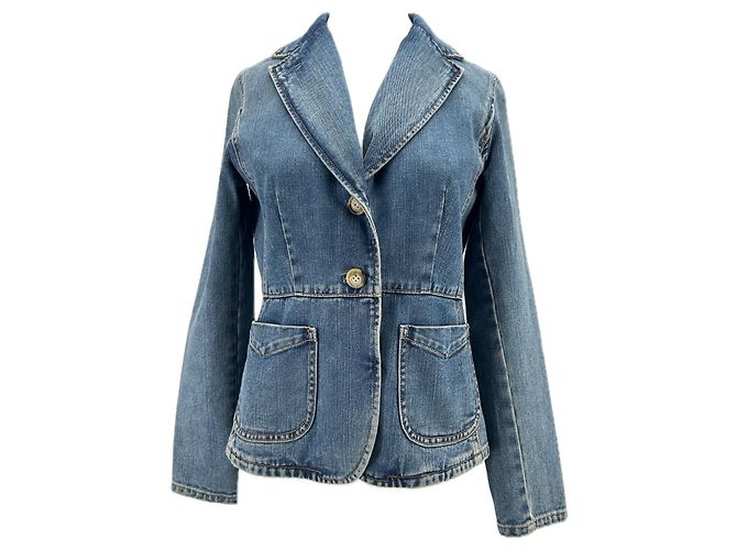GAP Chaquetas T.US 4 Algodón Azul