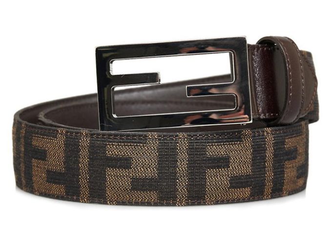 Ceinture à boucle FF Zucca de Fendi
