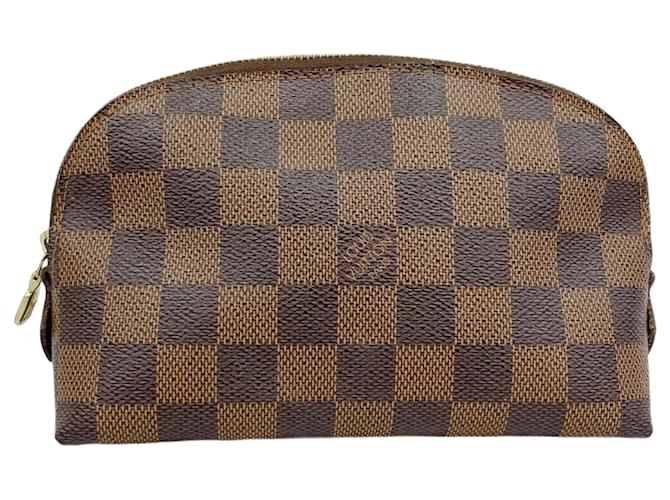 Pasta de Maquiagem Louis Vuitton Marrom Lona  ref.2090413