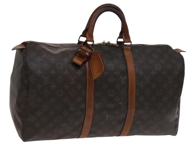LOUIS VUITTON Monogram Keepall 50 Bolsa Boston M41426 LV Auth EC049 Monograma