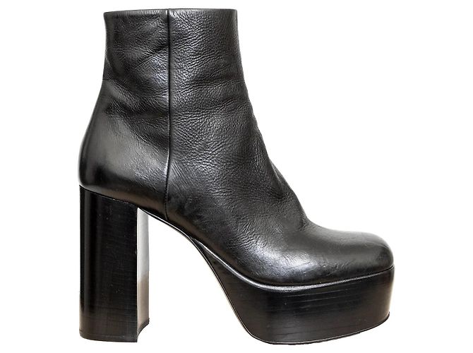 Bottes à talons Miu Miu Noir
