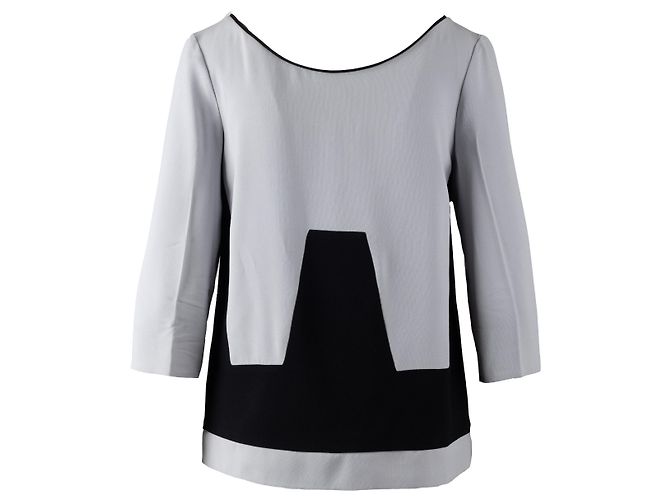 Top Color Block Prada - anos 10 Multicor