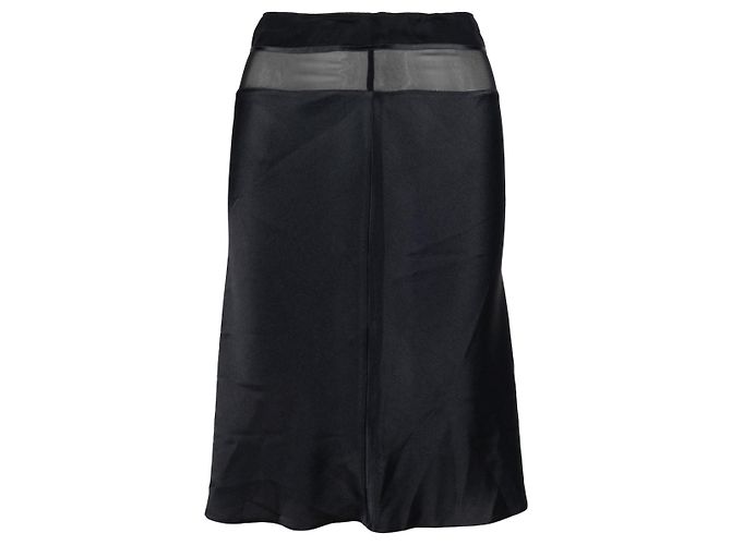 Blumarine Satin Skirt - '10s Black