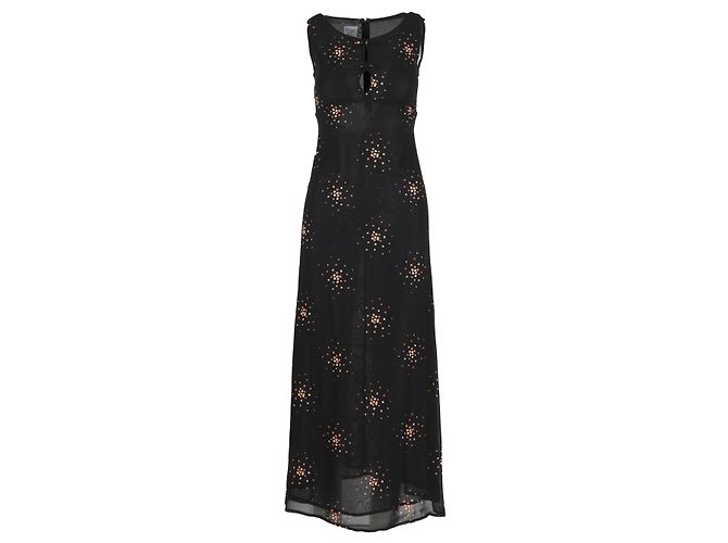 Vestido maxi estampado Moschino Cheap and Chic - años 2000 Multicolor