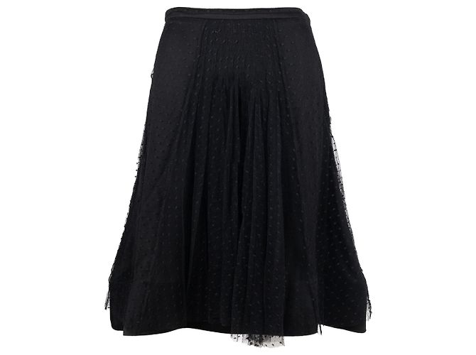 Moschino Dotted Lace Skirt - '10s Black