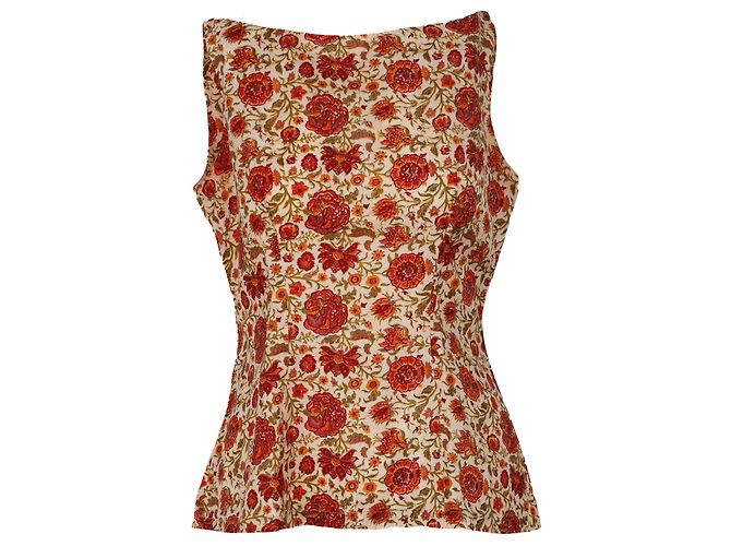 Top floreale in seta Isabel Marant - anni '10 Multicolore