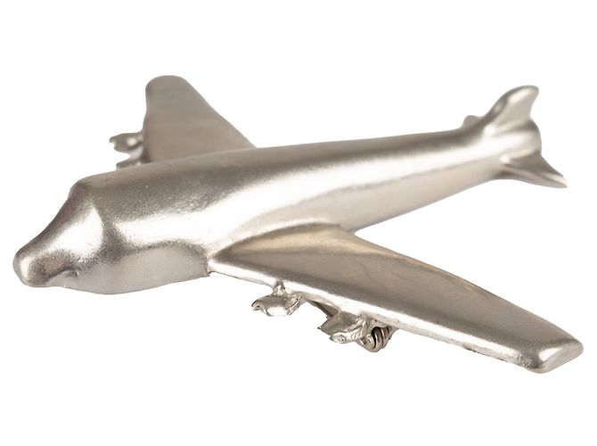 Spilla Aeroplano Krizia Argento Metallico