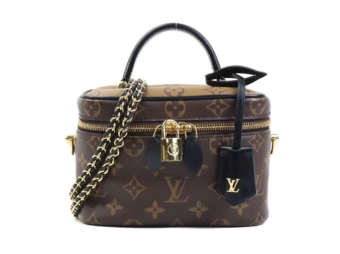 Bolso de Hombro Monogram Reverse Louis Vuitton Castaño